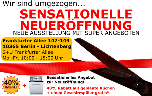 Sensationelle Neueröffnung - Frankfurter Allee 147-149 Sensationelle Neueröffnung - Frankfurter Allee 147-149